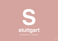plakat: byplakat stuttgart med koordinater - bubble shell-Byer-A1two3