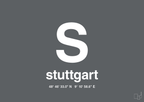 plakat: byplakat stuttgart med koordinater - graphic charcoal-Byer-A1two3