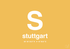 plakat: byplakat stuttgart med koordinater - honeycomb-Byer-A1two3