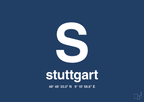 plakat: byplakat stuttgart med koordinater - lapis blue-Byer-A1two3