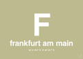 plakat: byplakat frankfurt am main med koordinater - back to nature-Byer-A1two3