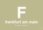 plakat: byplakat frankfurt am main med koordinater - back to nature-Byer-A1two3