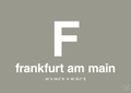 plakat: byplakat frankfurt am main med koordinater - battleship gray-Byer-A1two3