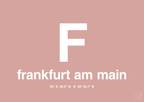 plakat: byplakat frankfurt am main med koordinater - bubble shell-Byer-A1two3