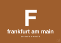 plakat: byplakat frankfurt am main med koordinater - cognac-Byer-A1two3
