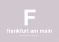 plakat: byplakat frankfurt am main med koordinater - dusty lilac-Byer-A1two3