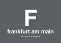 plakat: byplakat frankfurt am main med koordinater - graphic charcoal-Byer-A1two3