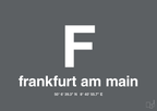 plakat: byplakat frankfurt am main med koordinater - graphic charcoal-Byer-A1two3