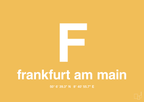 plakat: byplakat frankfurt am main med koordinater - honeycomb-Byer-A1two3