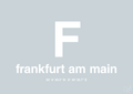plakat: byplakat frankfurt am main med koordinater - light drizzle-Byer-A1two3