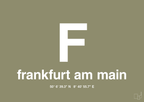 plakat: byplakat frankfurt am main med koordinater - misty forrest-Byer-A1two3