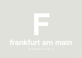 plakat: byplakat frankfurt am main med koordinater - painters white-Byer-A1two3