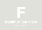plakat: byplakat frankfurt am main med koordinater - painters white-Byer-A1two3
