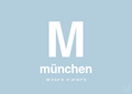 plakat: byplakat münchen med koordinater - heavenly blue-Byer-A1two3