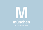 plakat: byplakat münchen med koordinater - heavenly blue-Byer-A1two3
