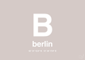 plakat: byplakat berlin med koordinater - broken beige-Byer-A1two3