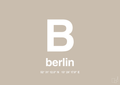 plakat: byplakat berlin med koordinater - creamy mushroom-Byer-A1two3