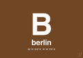 plakat: byplakat berlin med koordinater - dark brown-Byer-A1two3