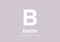 plakat: byplakat berlin med koordinater - dusty lilac-Byer-A1two3