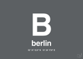 plakat: byplakat berlin med koordinater - graphic charcoal-Byer-A1two3