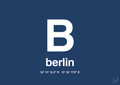plakat: byplakat berlin med koordinater - lapis blue-Byer-A1two3