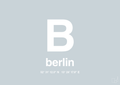 plakat: byplakat berlin med koordinater - light drizzle-Byer-A1two3