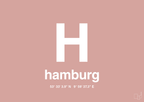 plakat: byplakat hamborg med koordinater - bubble shell-Byer-A1two3