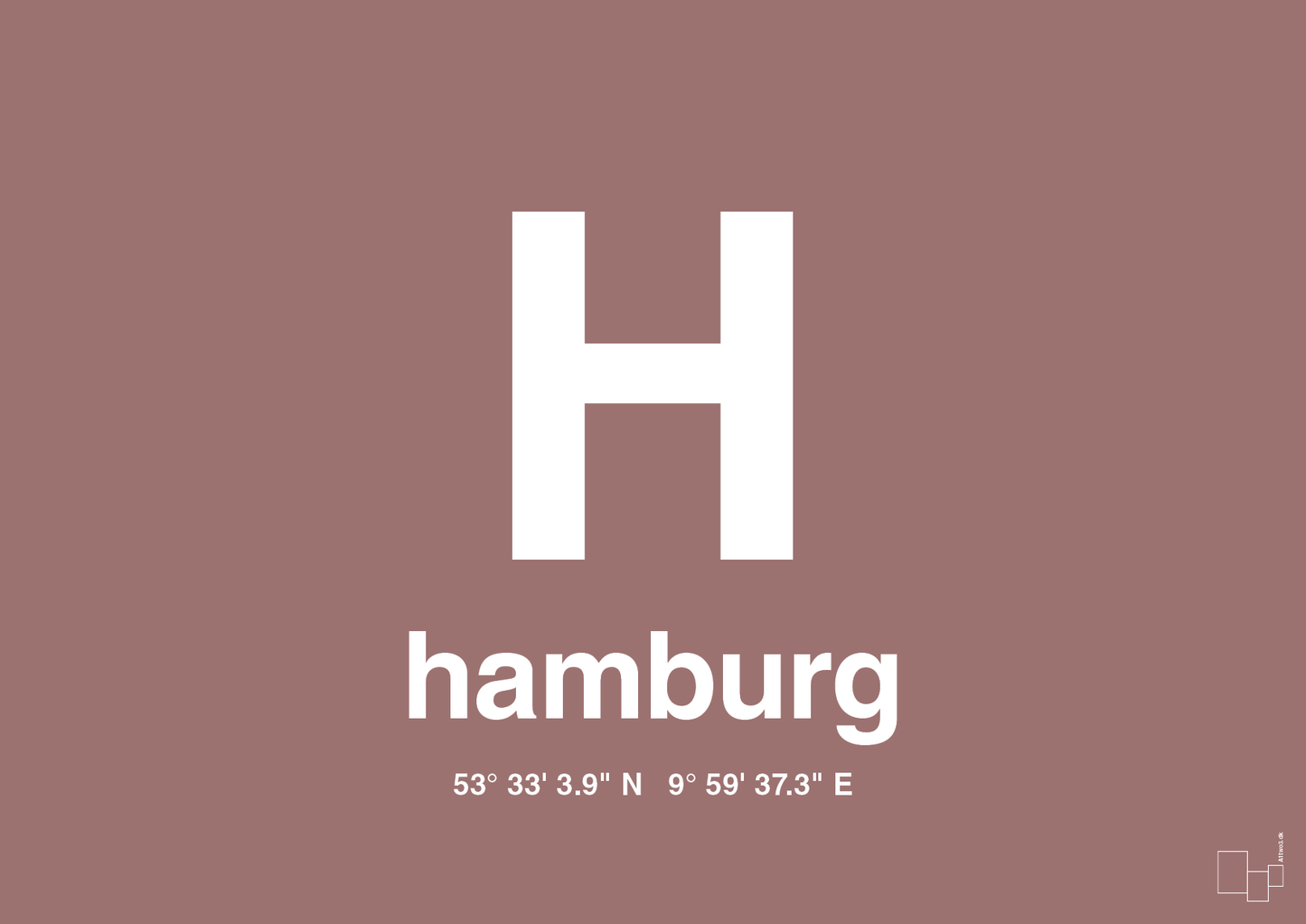 plakat: byplakat hamborg med koordinater - plum-Byer-A1two3