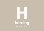 plakat: byplakat herning med koordinater - creamy mushroom-Byer-A1two3