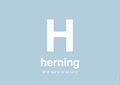 plakat: byplakat herning med koordinater - heavenly blue-Byer-A1two3