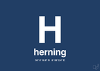 plakat: byplakat herning med koordinater - lapis blue-Byer-A1two3
