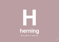 plakat: byplakat herning med koordinater - light rose-Byer-A1two3