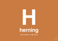plakat: byplakat herning med koordinater - rumba orange-Byer-A1two3