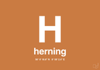 plakat: byplakat herning med koordinater - rumba orange-Byer-A1two3