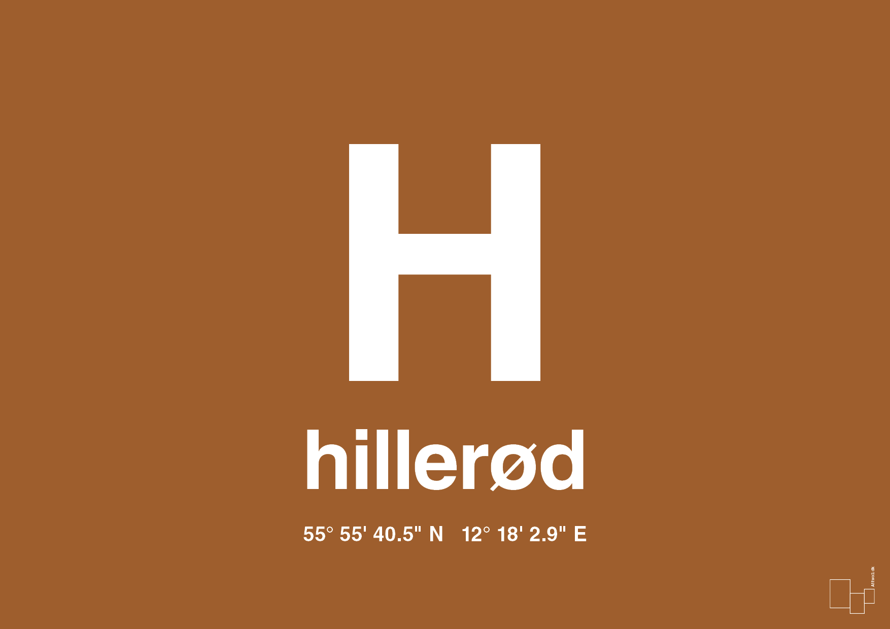 plakat: byplakat hillerød med koordinater - cognac-Byer-A1two3