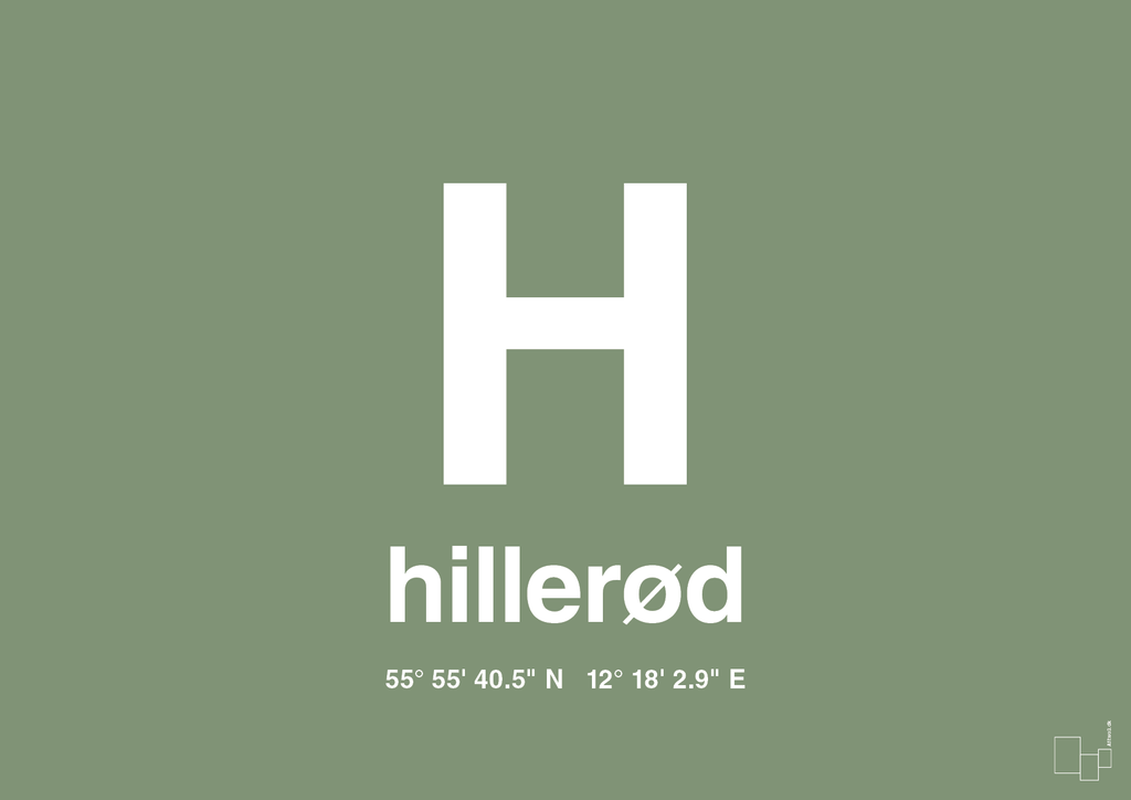 plakat: byplakat hillerød med koordinater - jade-Byer-A1two3