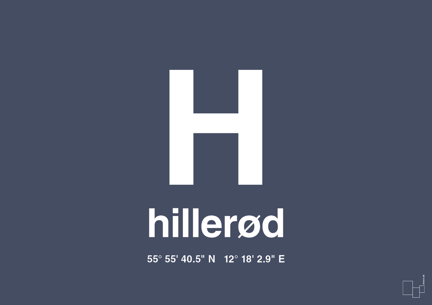 Byplakat hillerød med koordinater - petrol-Byer-A1two3