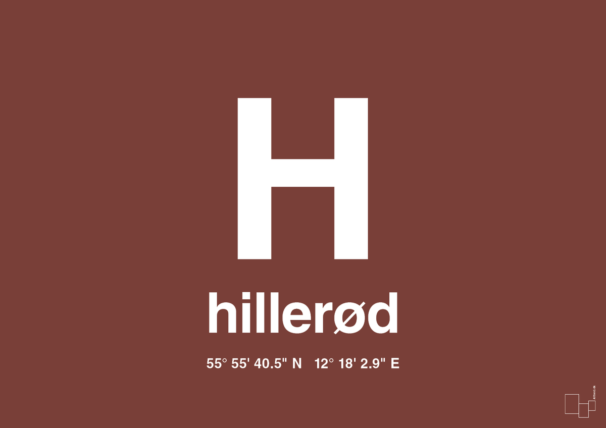 plakat: byplakat hillerød med koordinater - red pepper-Byer-A1two3
