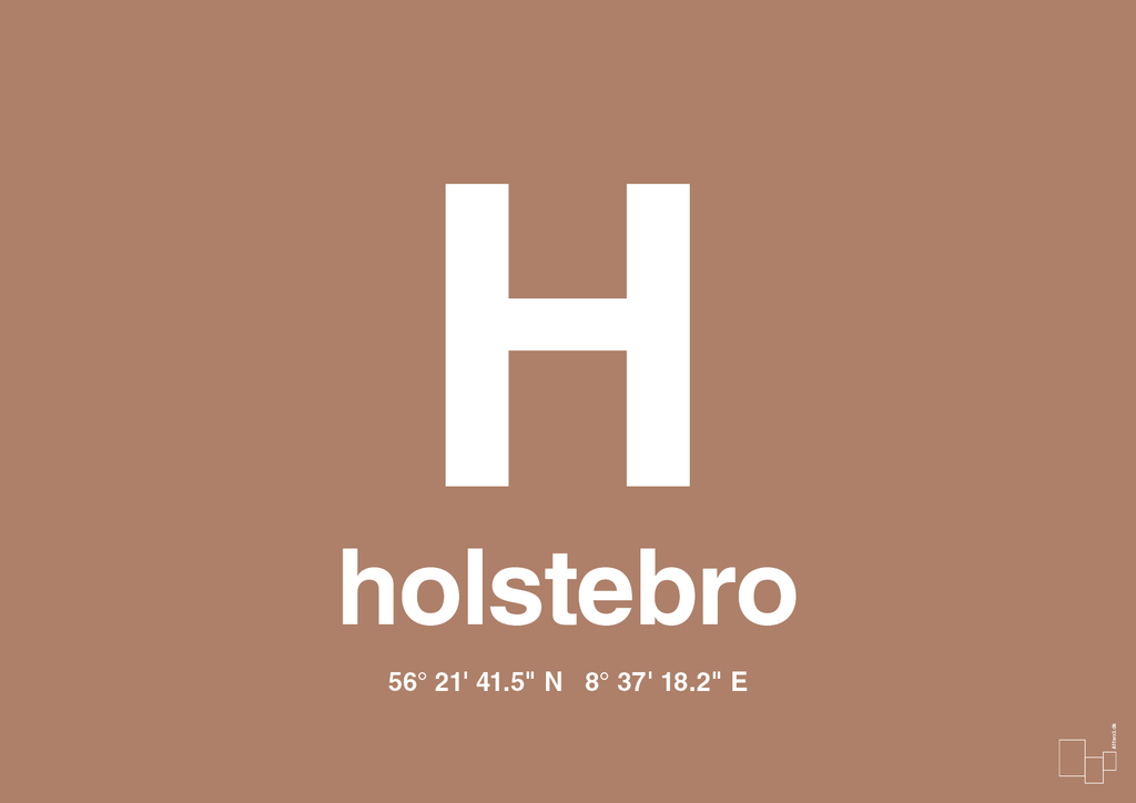 plakat: byplakat holstebro med koordinater - cider spice-Byer-A1two3