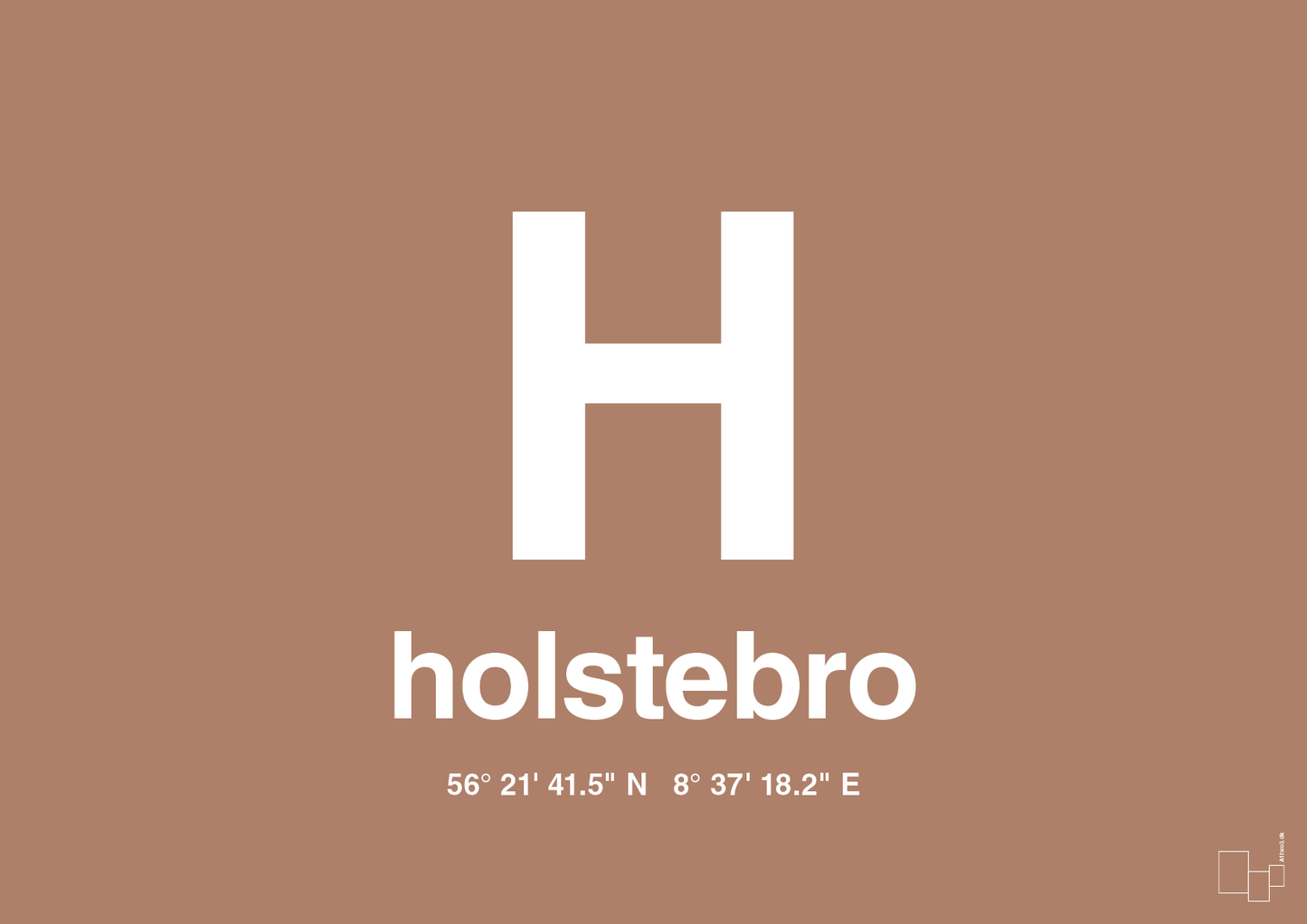 plakat: byplakat holstebro med koordinater - cider spice-Byer-A1two3