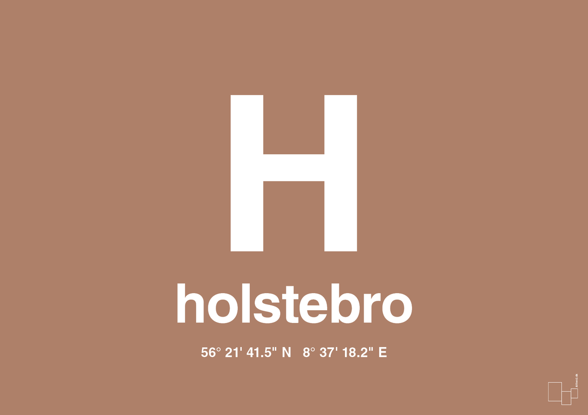 plakat: byplakat holstebro med koordinater - cider spice-Byer-A1two3