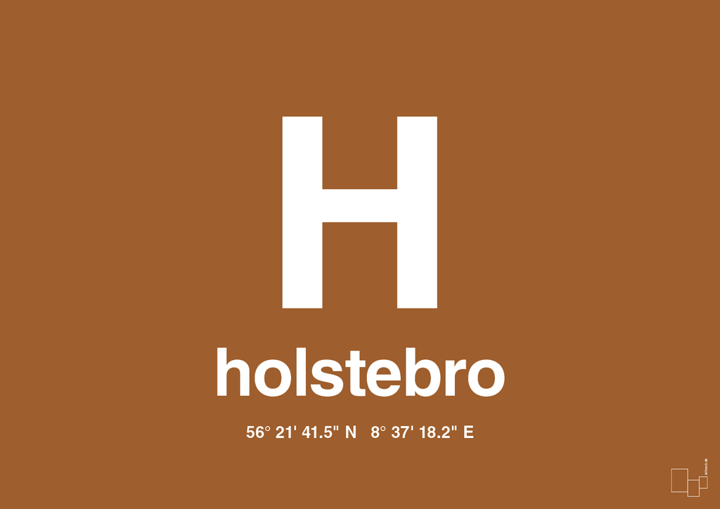 plakat: byplakat holstebro med koordinater - cognac-Byer-A1two3