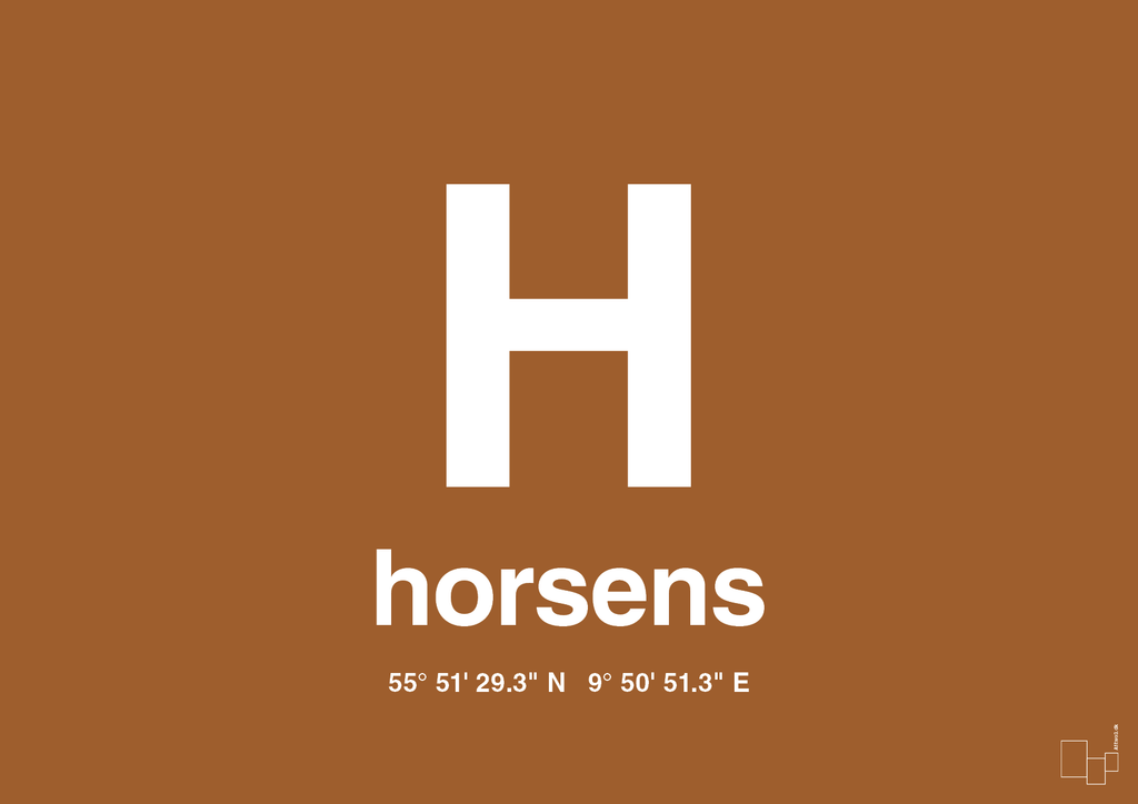 plakat: byplakat horsens med koordinater - cognac-Byer-A1two3