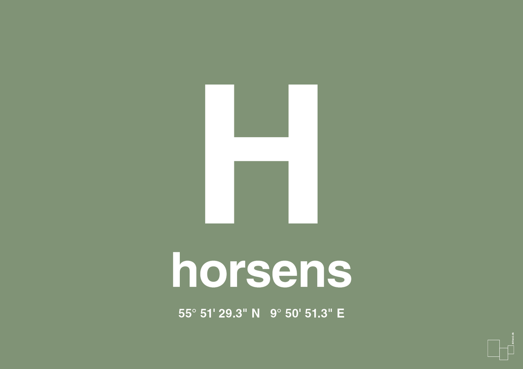 plakat: byplakat horsens med koordinater - jade-Byer-A1two3