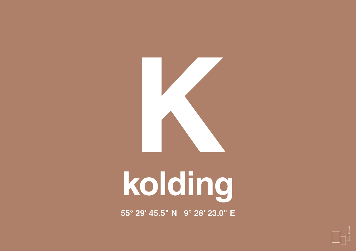 plakat: byplakat kolding med koordinater - cider spice-Byer-A1two3