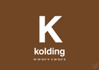 plakat: byplakat kolding med koordinater - dark brown-Byer-A1two3