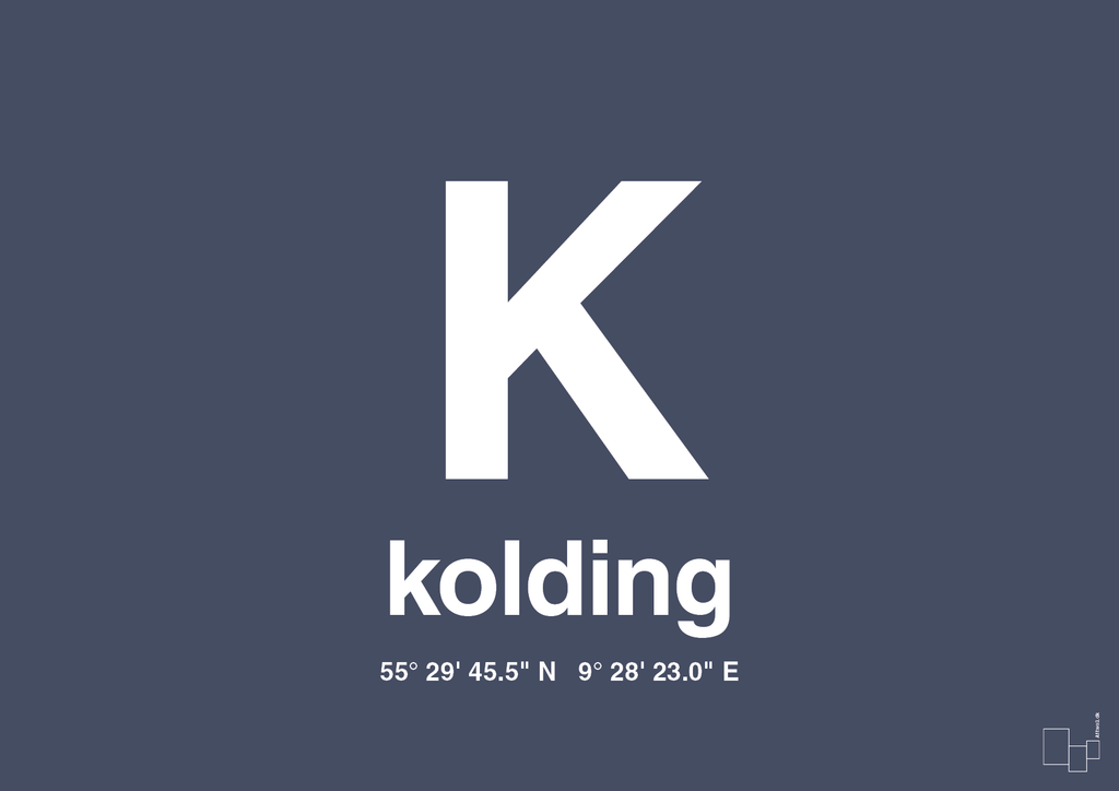 Byplakat kolding med koordinater - petrol-Byer-A1two3