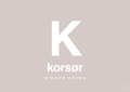 plakat: byplakat korsør med koordinater - broken beige-Byer-A1two3