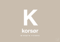 plakat: byplakat korsør med koordinater - creamy mushroom-Byer-A1two3