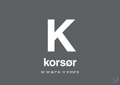 plakat: byplakat korsør med koordinater - graphic charcoal-Byer-A1two3